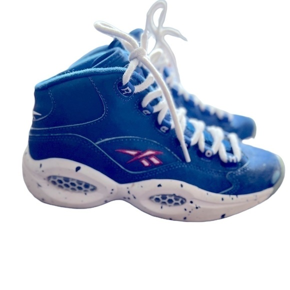 Reebok Question Mid Royal Blue/White/Red AI Allen Iverson - Picture 3 of 8